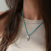 Necklace hamsa spirit silver